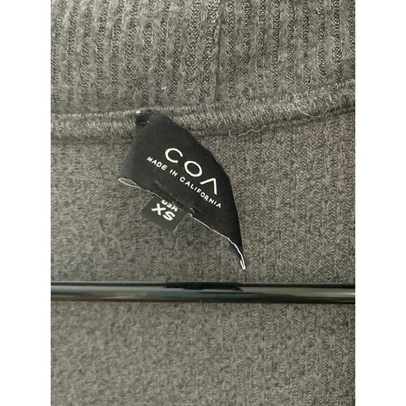 Anthropologie COA soft knit cardigan gray long sleeve. open front sweater. XS - Picture 2 of 3